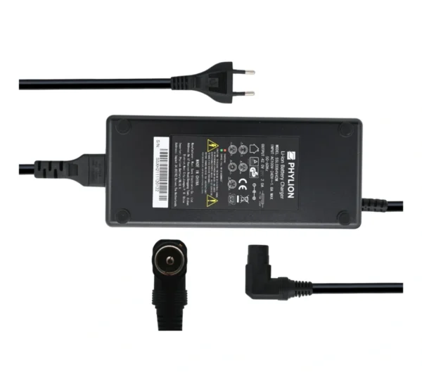 Phylion 42V 2A (2-poliger RCA-Anschluss) SMART Fahrrad-Akkuladegerät